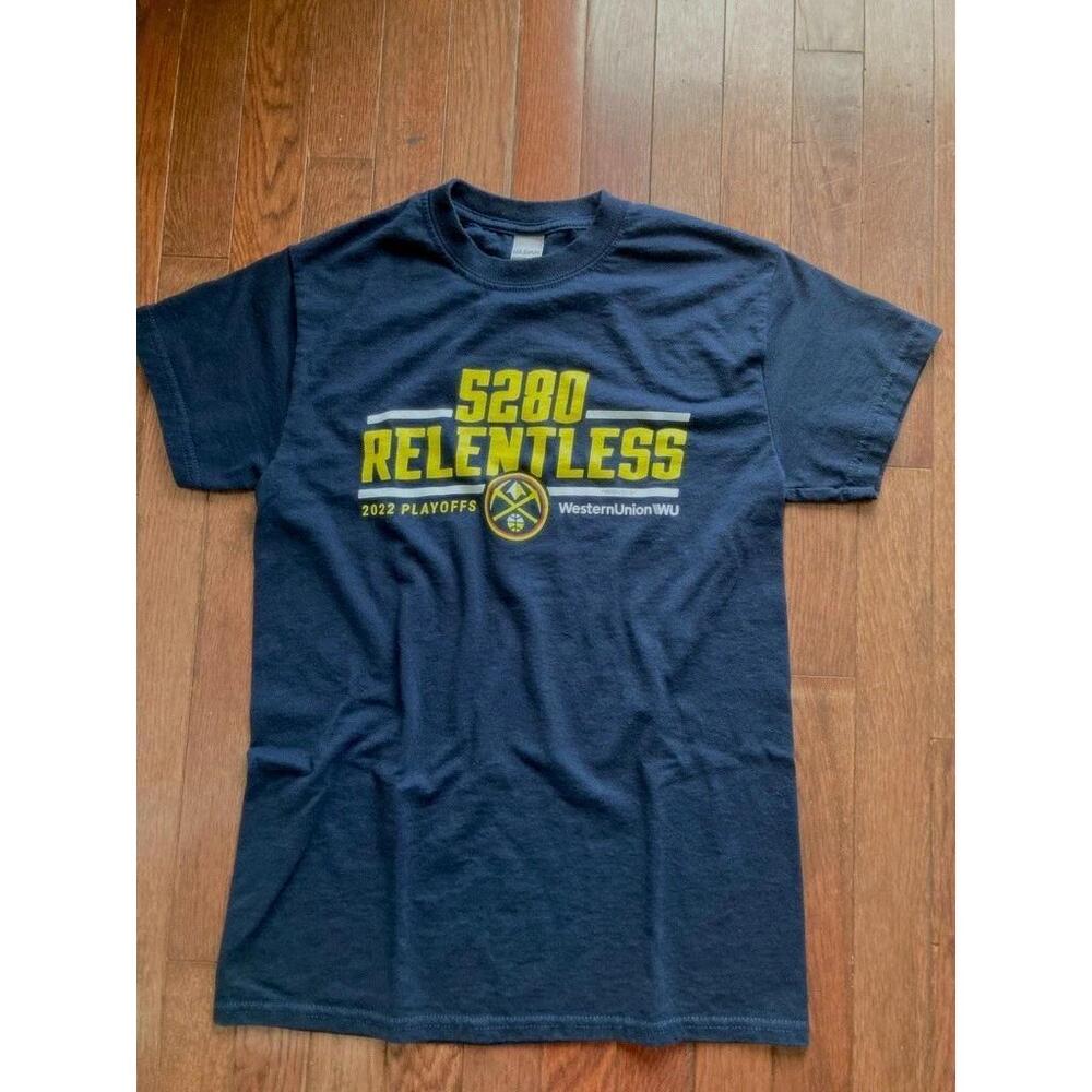 Denver Nuggets Mens T-Shirt Navy S In Good Pre-Owned Condition